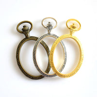 2PCS Big Oval Metal Frame 3 Colors Available-TS062