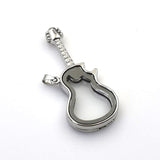 1PCS Silver Guitar Floating locket Pendant-TS071