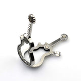 1PCS Silver Guitar Floating locket Pendant-TS071