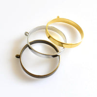 5PCS Simple Round Metal Frame 3 Colors Available-TS155