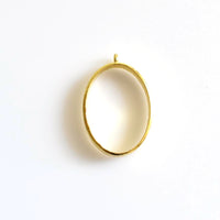 5PCS Simple Oval Metal Frame 3 Colors Available-TS156