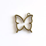 5PCS Butterfly Charms Metal Frame 3 Colors Available-TS198