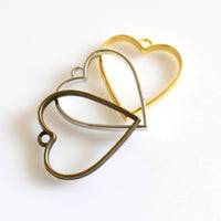 5PCS Heart Metal Frame 3 Colors Available-TS215