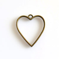 5PCS Heart Metal Frame 3 Colors Available-TS215