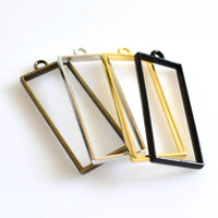 5PCS Strip Rectangular Metal Frame 4 Colors Available-TS225