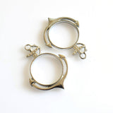 4PCS Anchor Metal Frame Antique Silver Tone-TS229