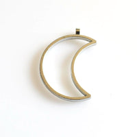 5PCS Moon Charms Metal Frame 3 Colors Available-TS243