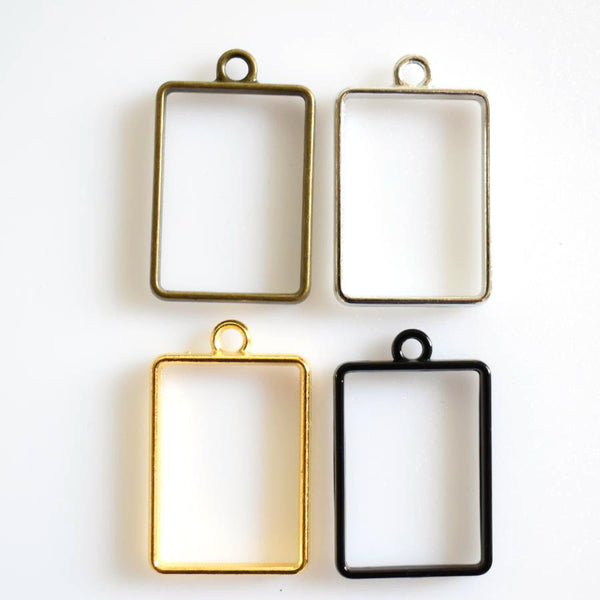 5PCS Rectangular Metal Frame 4 Colors Available-TS262