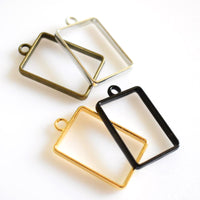 5PCS Rectangular Metal Frame 4 Colors Available-TS262