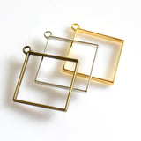 5PCS Big Rhombus Metal Frame 3 Colors Available-TS264