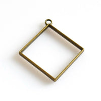 5PCS Big Rhombus Metal Frame 3 Colors Available-TS264