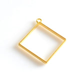 5PCS Big Rhombus Metal Frame 3 Colors Available-TS264