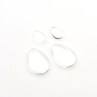 Tear-Drop Transparent Glass Cabochons-B107