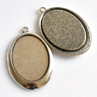 5PCS 30x40mm Oval Cabochon Base Settings 4 Colors Available-B2081