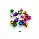 40PCS Round Bell Charms 6mm To 12mm,4 Colors Available-RS205