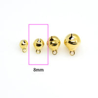 40PCS Round Bell Charms 6mm To 12mm,4 Colors Available-RS205