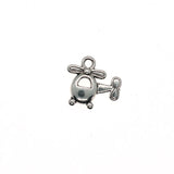 25PCS Helicopter Charms,Antique Silver Tone Double Sided-RS1025